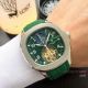 Fake Patek Philippe Aquanaut Moon phase Watches - White Dial Brown Rubber Band (5)_th.jpg